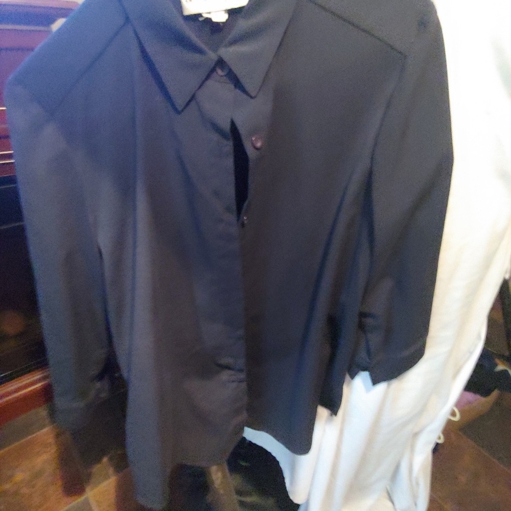Mid sleeve top , slacks dark blue